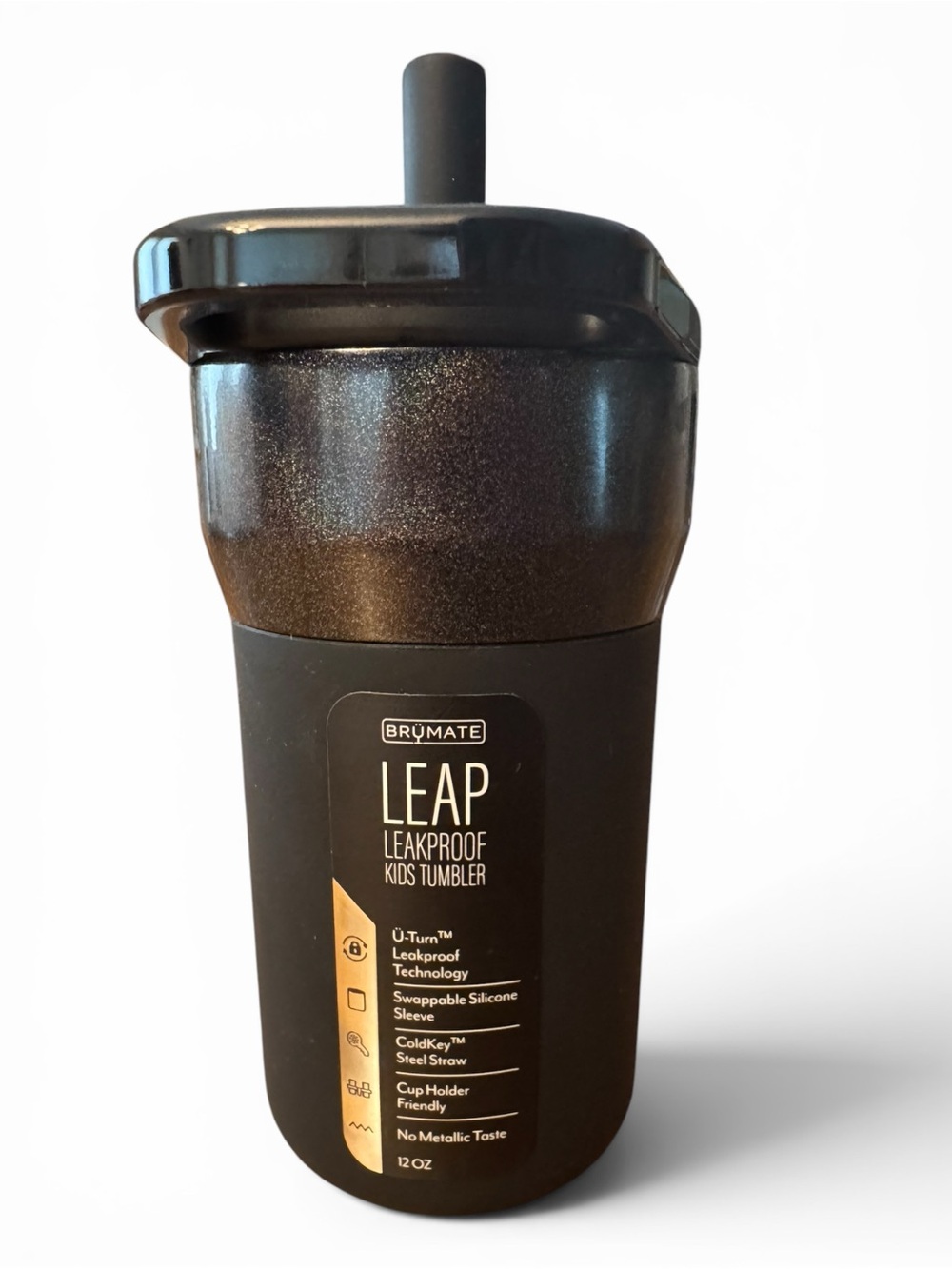 BrüMate LEAP Leakproof Kids Tumbler - Black